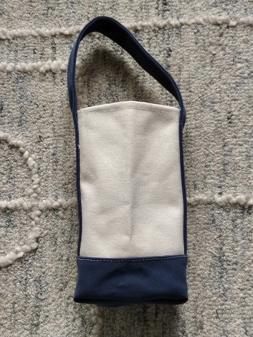 Morgan Julia Designs Wine & Tote Canvas Bag Small Navy